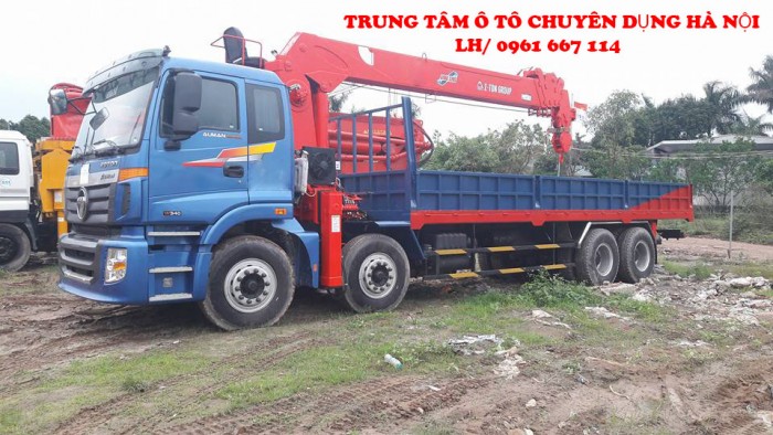 Thaco Auman C300(8x4) gắn cẩu 10 tấn ATOM1005 | Giá khuyến mãi cực hấp dẫn, Hỗ trợ mua trả góp