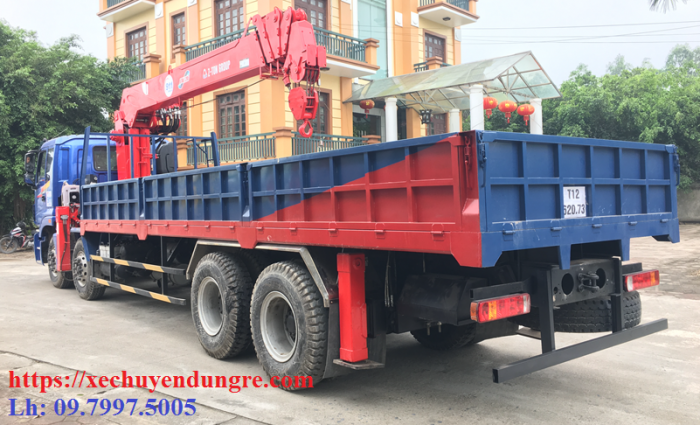 Thaco Auman C300(8x4) gắn cẩu 10 tấn ATOM1005 | Giá khuyến mãi cực hấp dẫn, Hỗ trợ mua trả góp