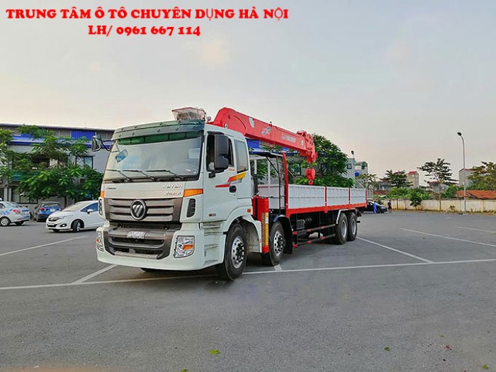 Thaco Auman C300 gắn cẩu 12 tấn ATOM1205 | Giá siêu khuyến mãi | Hỗ trợ khách hàng mua trả góp