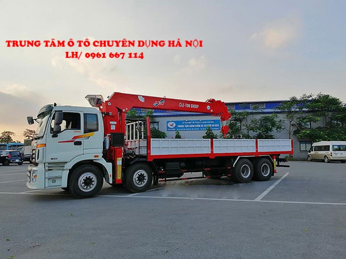 Thaco Auman C300 gắn cẩu 12 tấn ATOM1205 | Giá siêu khuyến mãi | Hỗ trợ khách hàng mua trả góp