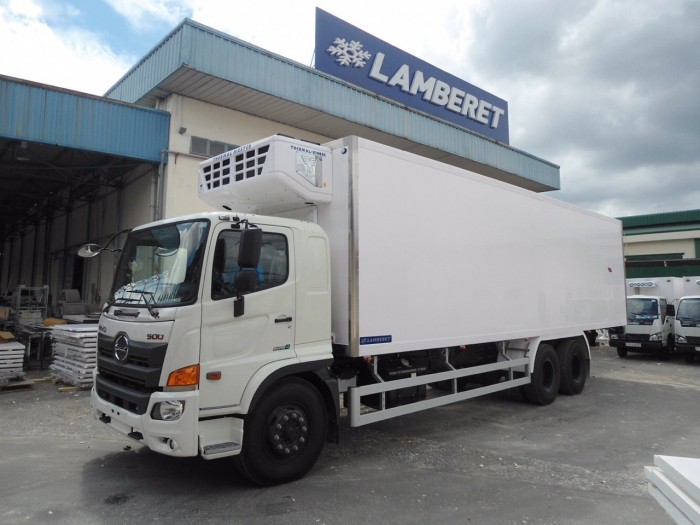 HINO FL 3 chân Đông Lạnh tải 15 tấn Thùng LAMBARET - TRẢ GÓP