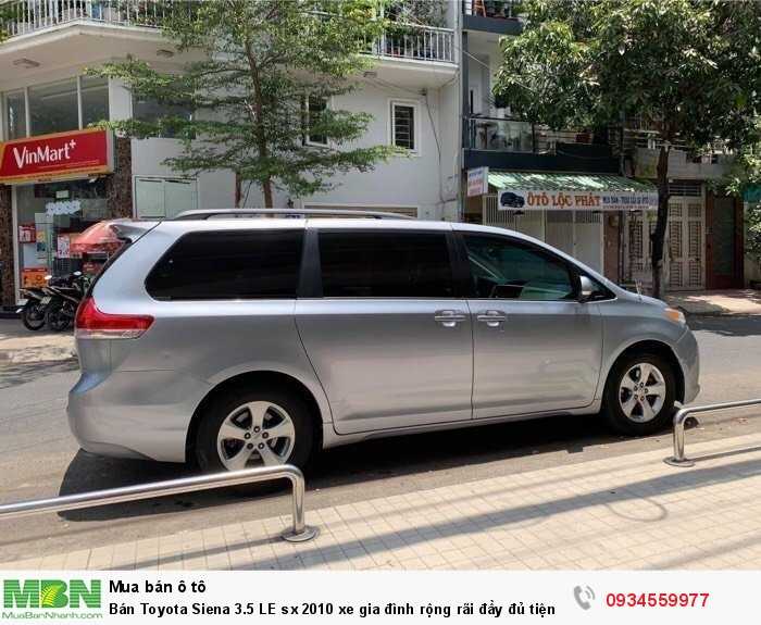 Bán Toyota Siena 3.5 LE sx 2010 xe gia đình rộng rãi đầy đủ tiện nghi