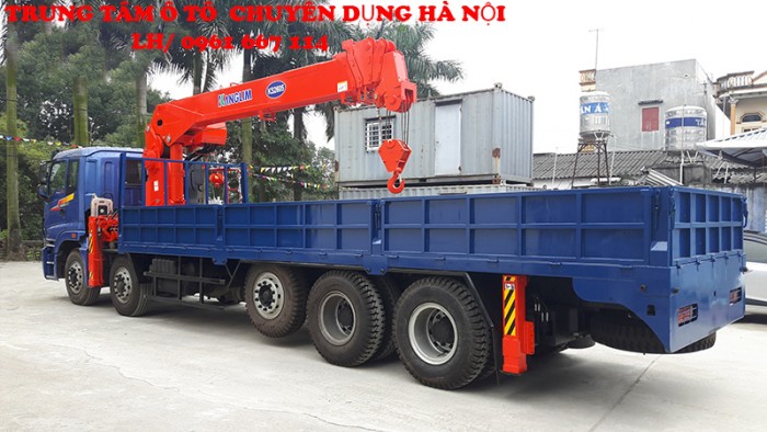 Xe tải 5 chân THACO AUMAN C34(10x5) gắm cẩu 10 tấn KANGLIM model KS2605 | Giá siêu Khuyến mãi | Hỗ trợ mua trả góp ngân hàng