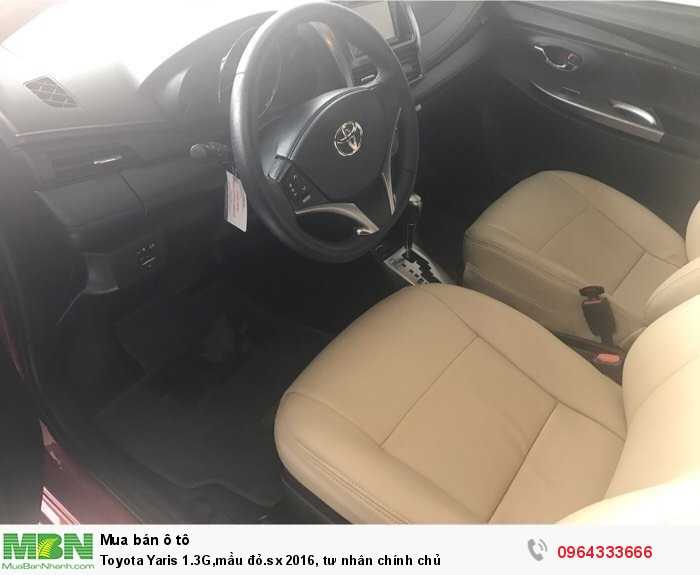 Toyota Yaris 1.3G,mầu đỏ.sx 2016, tư nhân chính chủ