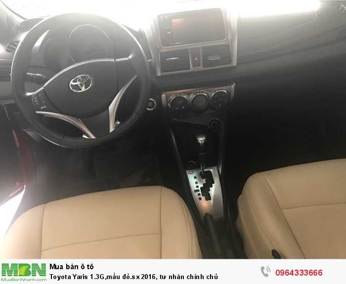 Toyota Yaris 1.3G,mầu đỏ.sx 2016, tư nhân chính chủ