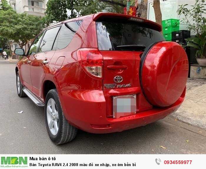 Bán Toyota RAV4 2.4 2008 màu đỏ xe nhập, xe êm bền bỉ