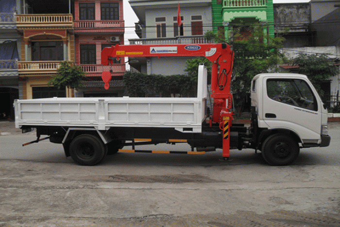 Xe tải 4 tấn HINO WU342L gắn câu 3 tấn KANGLIM model KS733N | Giá siêu khuyến mãi | Hỗ trợ khách hàng mua xe trả góp