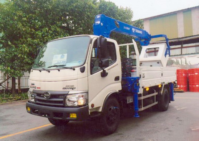 Xe tải 4 tấn HINO WU342L gắn cẩu 3 tấn TADANO model TM-ZE303MH | Giá rẻ nhất | Hỗ trợ khách hàng mua xe trả góp