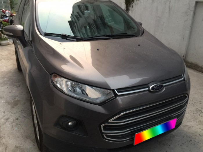 Cần tiền gấp bán Ford EcoSport 2015, số sàn, màu xám như mới