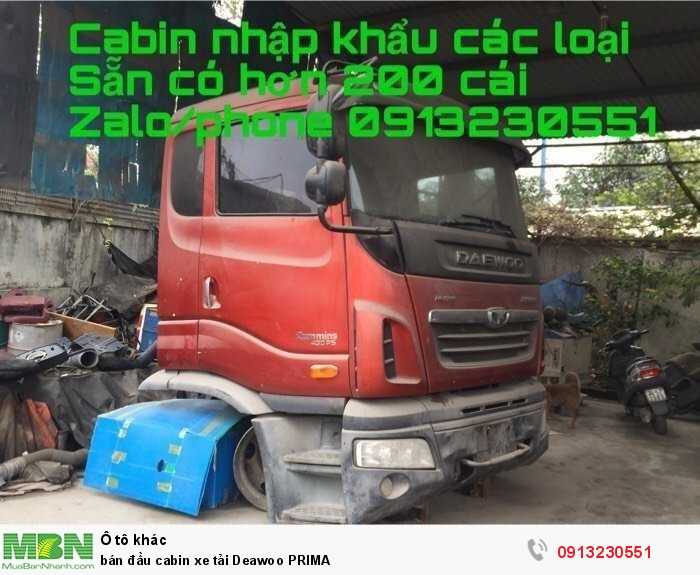 bán đầu cabin xe tải Deawoo PRIMA