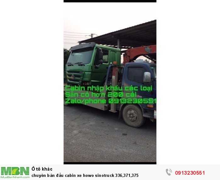 chuyên bán đầu cabin xe howo sinotruck 336,371,375