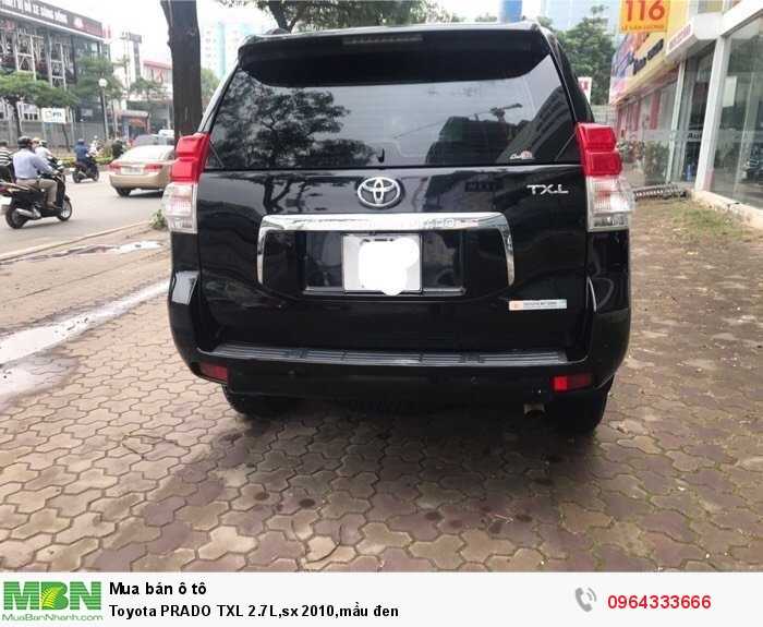 Toyota PRADO TXL 2.7L,sx 2010,mầu đen