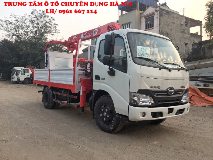 HINO XZU650L gắn cẩu 2 tấn UNIC model URV234 | Giá tốt nhất | Hỗ trợ khách hàng mua xe trả góp