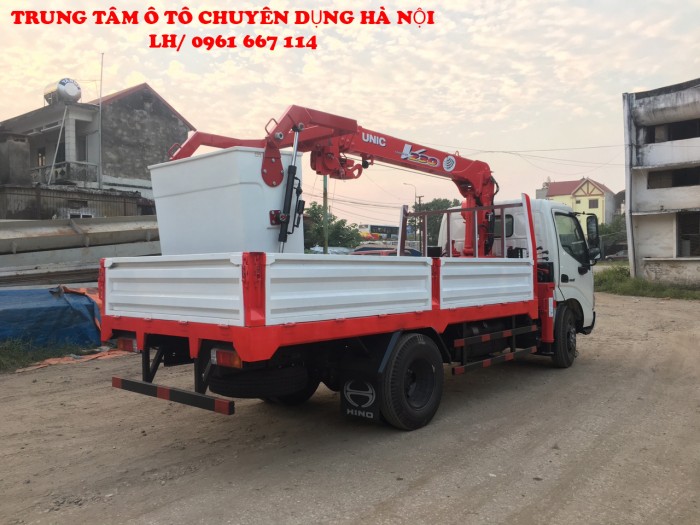 HINO XZU650L gắn cẩu 2 tấn UNIC model URV234 | Giá tốt nhất | Hỗ trợ khách hàng mua xe trả góp