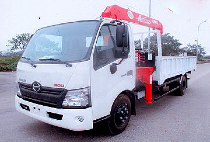 HINO XZU730L gắn cẩu 3 tấn UNIC model URV343 | Giá siêu khuyến mãi | Trả trước 10% giao xe ngay