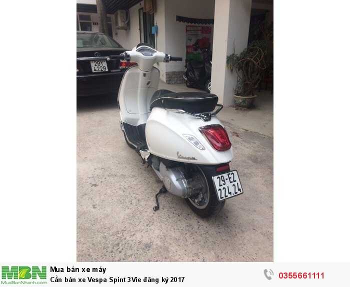 Cần bán xe Vespa Spint 3Vie đăng ký 2017