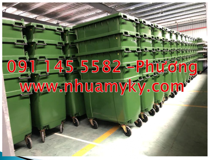 Bán xe thu gom rác 660 lít quận 10,thùng rác công cộng 1000 lít ,thùng rác nhựa composite 660 lít