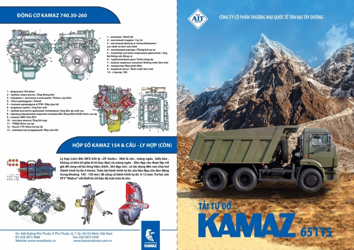 Ben Kamaz 15 tấn | Kamaz 15 tấn thùng vát | Kamaz 65115 Euro2 | Kamaz ben nhập khẩu |#kamaz65115