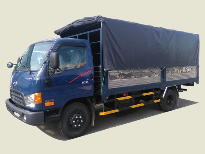 Xe tải Hyundai 6T5 thùng mui bạt HD99, thùng dài 5m, hỗ trợ vay vốn đến 80%