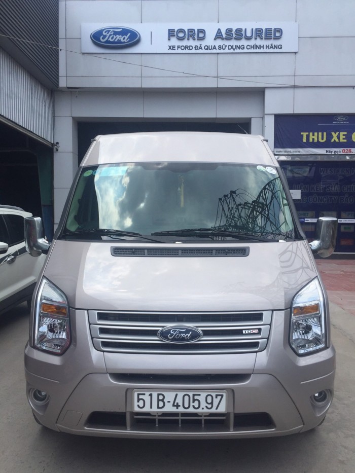 Bán Ford Transit sx 2018 màu ghi vàng full option