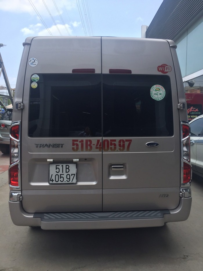 Bán Ford Transit sx 2018 màu ghi vàng full option