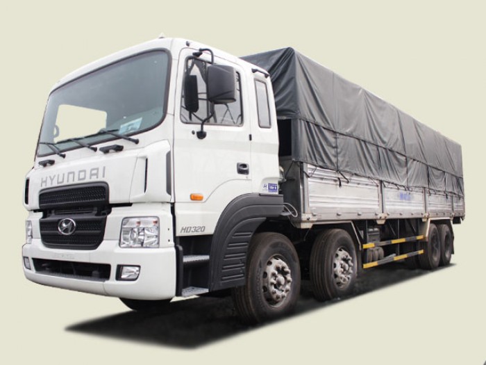 HD320 - Xe tải Hyundai 18 tấn 4 chân thùng bạt, thùng 9m7