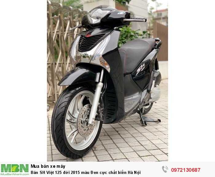 Bán SH Việt 125 đời 2015 màu Đen cực chất biển Hà Nội
