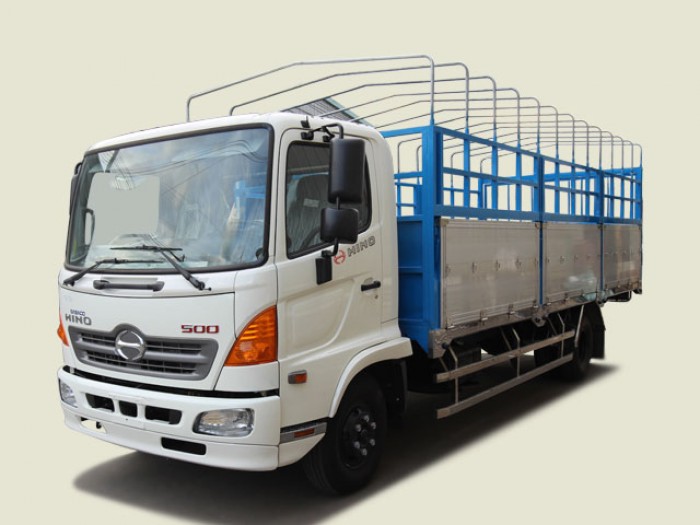Xe tải Hino 5T6 thùng mui bạt - FC9JLTA, thùng 6m7