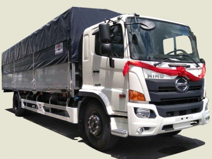 Xe tải Hino 9T5 thùng mui bạt - FG8JPSN, thùng 7m64