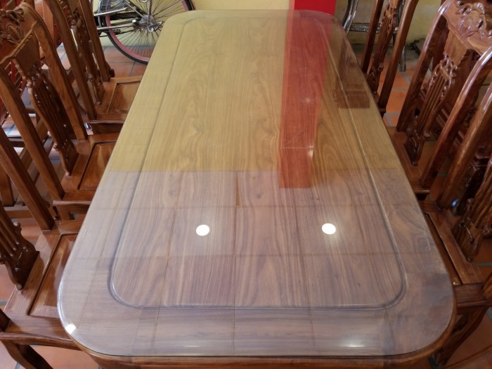 Bộ bàn ăn gỗ tự nhiên cao cấp 8 ghế bàn chữ nhật Mới 100%, giá ...