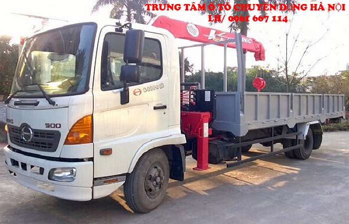 HINO FC9JLSW gắn cẩu 3 tấn 4 đốt UNIC model URV374 thùng dài 5.8m | Khuyến mai 2% thuế trước bạ