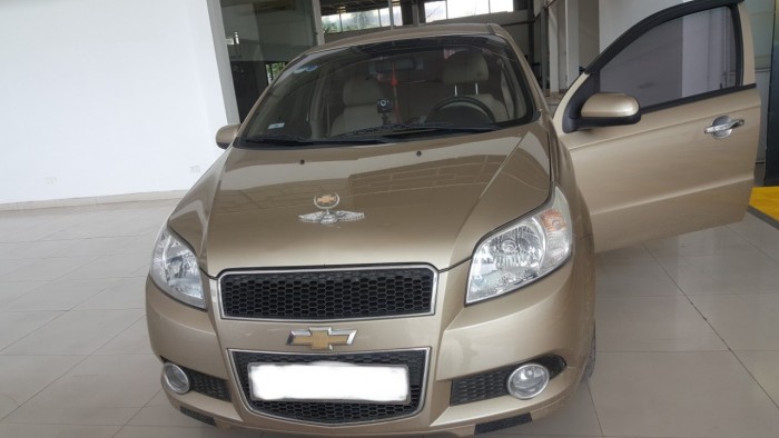 Bán Aveo LTZ 2014, màu vàng cát, đúng chất, giá TL, hổ trợ góp