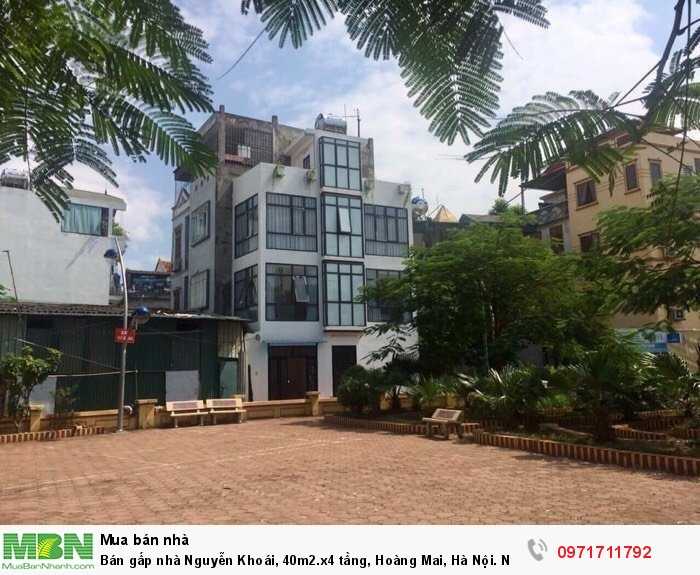 Bán gấp nhà Nguyễn Khoái, 40m2.x4 tầng, Hoàng Mai, Hà Nội. Nhà đẹp về ở luôn