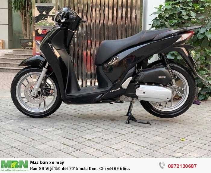 Bán SH Việt 150 đời 2015 màu Đen- Chỉ với 69 triệu.