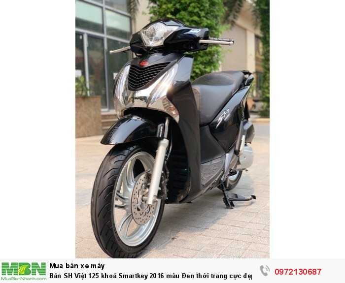 Bán SH Việt 125 khoá Smartkey 2016 màu Đen thời trang cực đẹp.