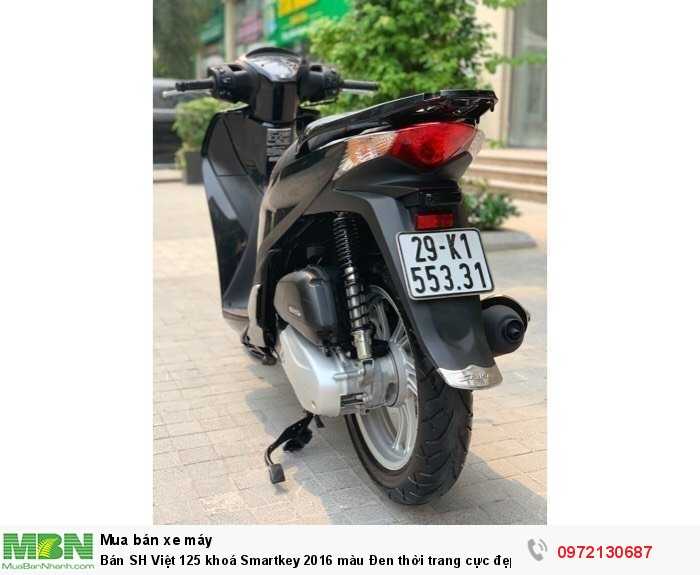Bán SH Việt 125 khoá Smartkey 2016 màu Đen thời trang cực đẹp.
