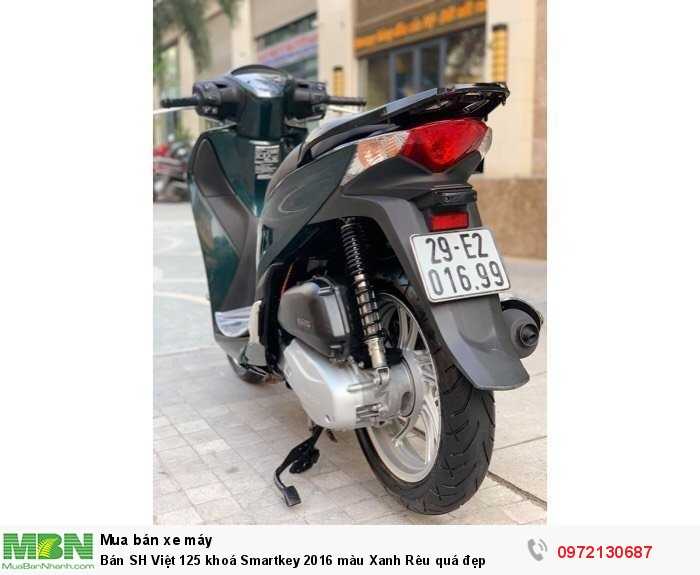 Bán SH Việt 125 khoá Smartkey 2016 màu Xanh Rêu quá đẹp