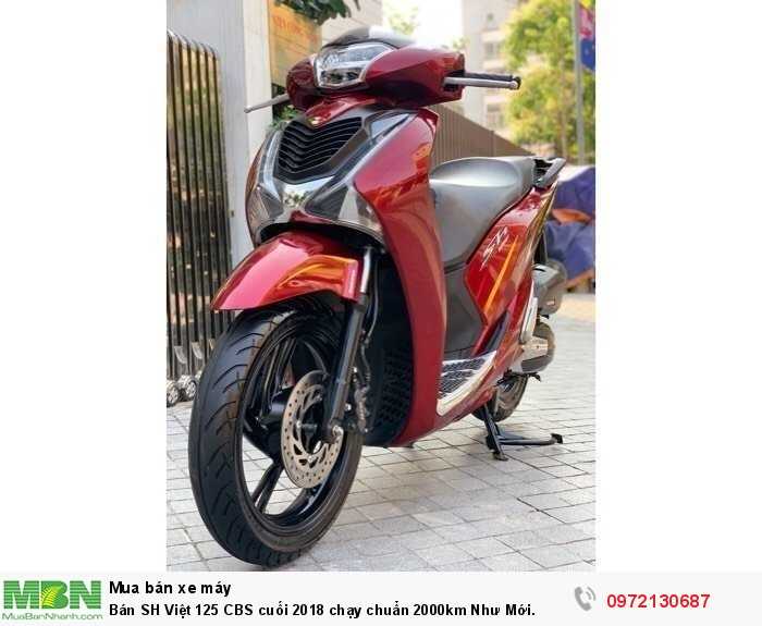 Bán SH Việt 125 CBS cuối 2018 chạy chuẩn 2000km Như Mới.