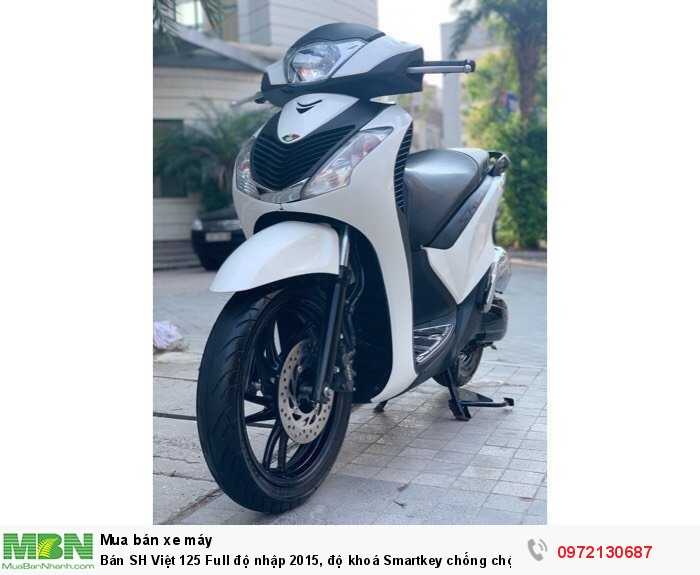 Bán SH Việt 125 Full độ nhập 2015, độ khoá Smartkey chống chộm