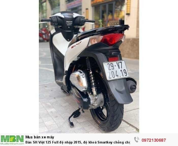 Bán SH Việt 125 Full độ nhập 2015, độ khoá Smartkey chống chộm