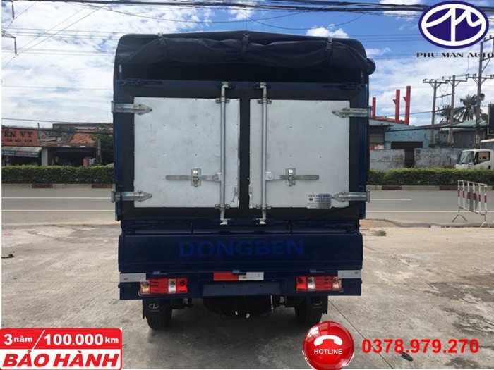 Xe tải DONGBEN thùng bạt dài 2.450 nhập khẩu