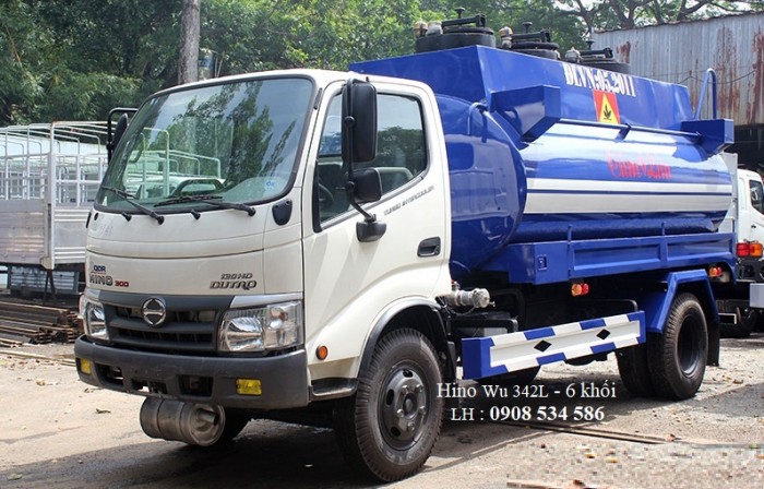 Xe Bồn Hino Wu342L - 6 Khối - Chuyên chở xăng dầu, hóa chất, chất lỏng công nghiệp