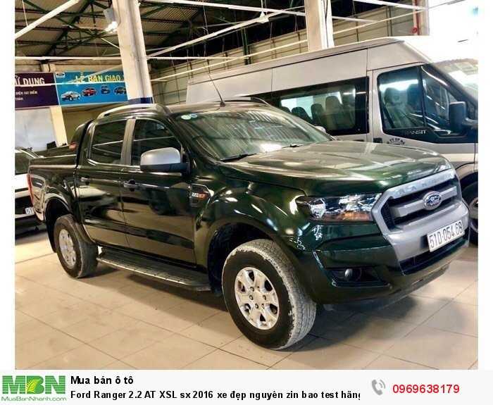 Ford Ranger 2.2 AT XSL sx 2016 xe đẹp nguyên zin bao test hãng