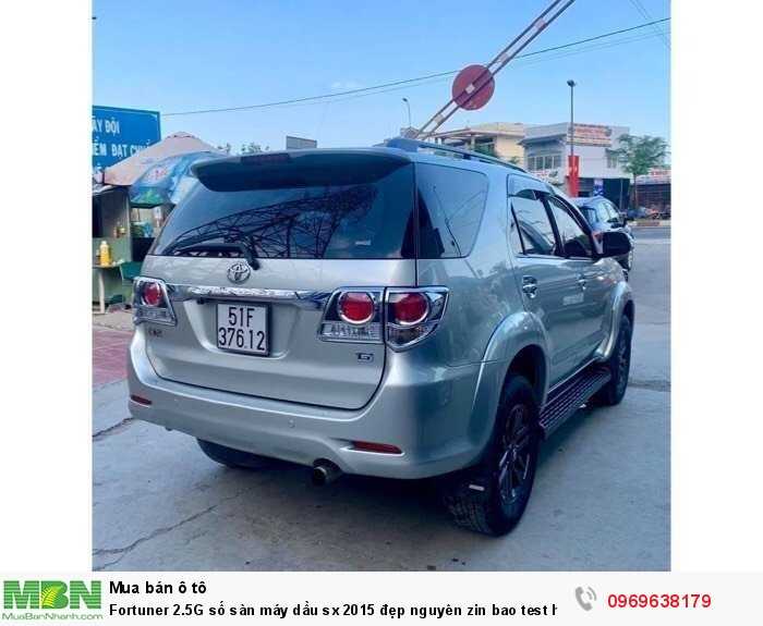 Fortuner 2.5G số sàn máy dầu sx 2015 đẹp nguyên zin bao test hãng