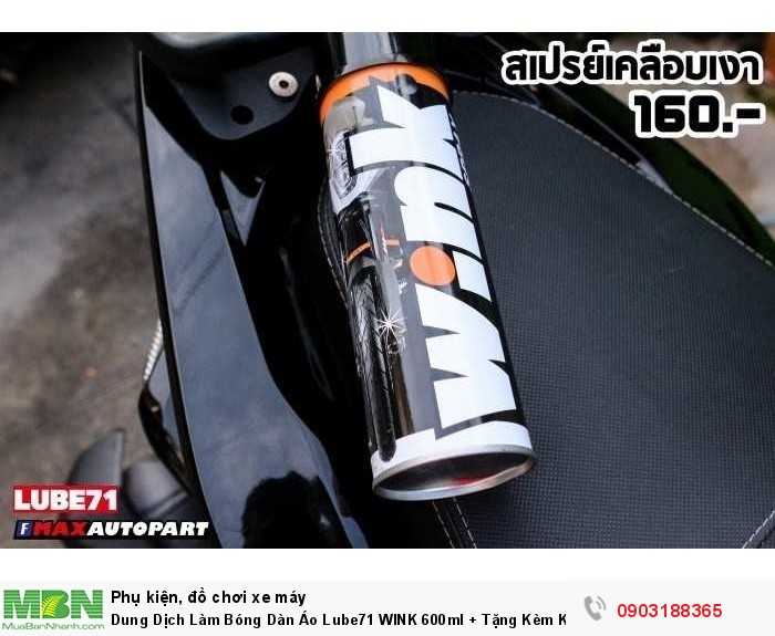Dung Dịch Làm Bóng Dàn Áo Lube71 WINK 600ml + Tặng Kèm Khăn