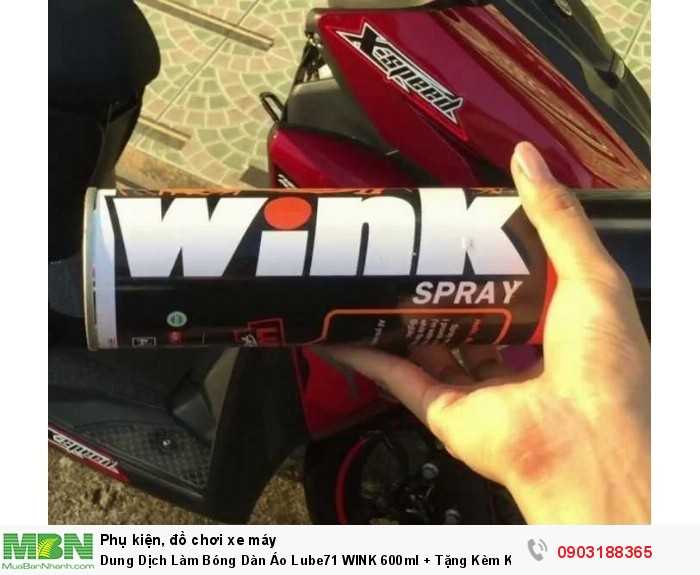 Dung Dịch Làm Bóng Dàn Áo Lube71 WINK 600ml + Tặng Kèm Khăn