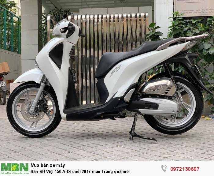Bán SH Việt 150 ABS cuối 2017 màu Trắng quá mới