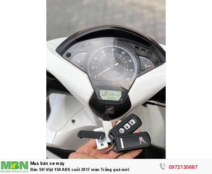 Bán SH Việt 150 ABS cuối 2017 màu Trắng quá mới