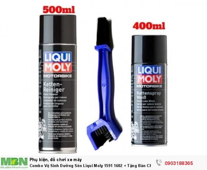 Combo Vệ Sinh Dưỡng Sên Liqui Moly 1591 1602 + Tặng Bàn Chải