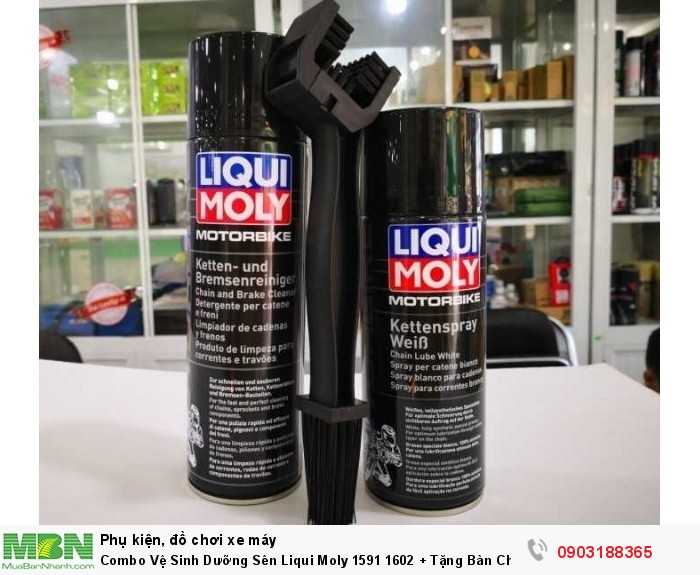 Combo Vệ Sinh Dưỡng Sên Liqui Moly 1591 1602 + Tặng Bàn Chải